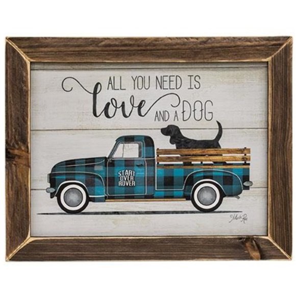 Other - nWT Love and a Dog Framed Print